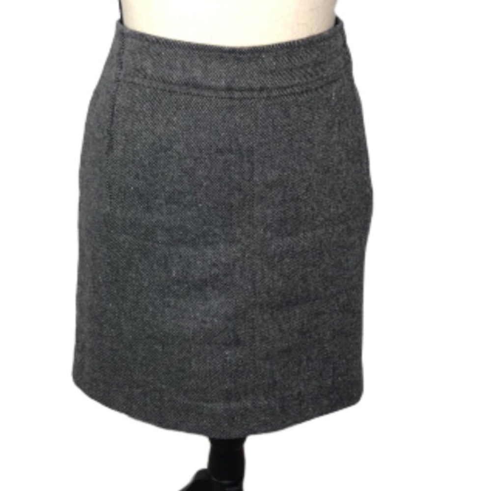 Banana Republic Gray Tweed Wool Pencil Skirt 10